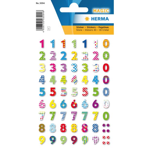 Herma stickers Magic farvede tal (1)