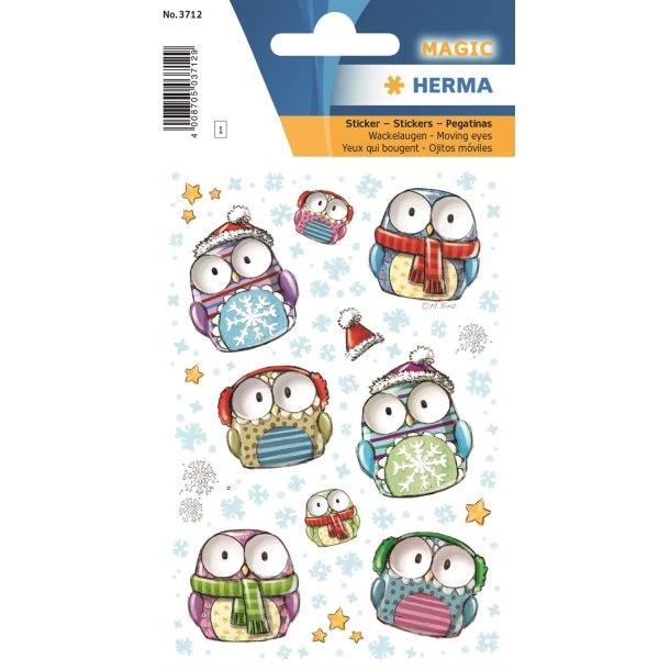 Herma stickers Magic vinter/jule ugler m/jne (1)