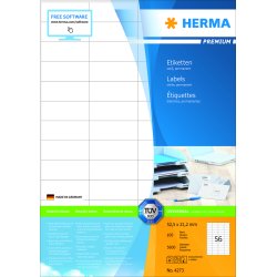 Herma etiket Premium A4 100 52,5x21,2 (5600)