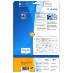 Herma navne/tekstil etiket aftagelig 88,9x33,8 hvid (320)