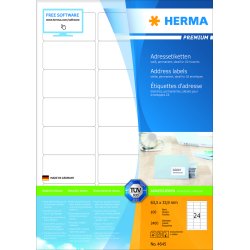 Herma etiket Premium A4 100 63,5x33,9 (2400)