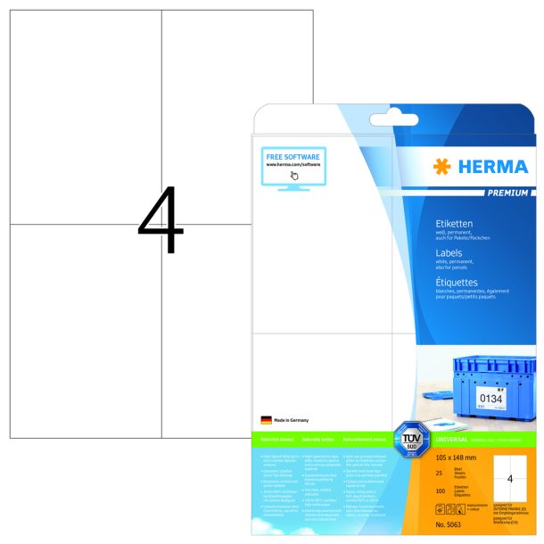 Herma etiket Premium 105x148,5 (100)