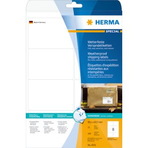 Herma label shipping/forsendelse - ekstra st�rk 99,1x67,7 (2