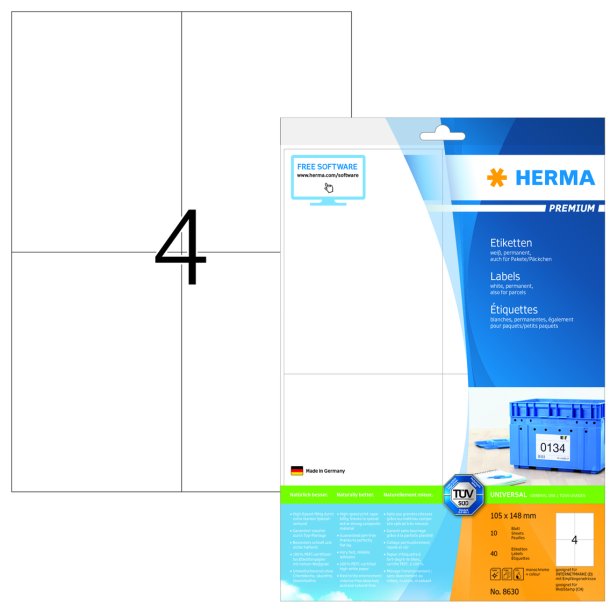Herma etiket Premium 105x148 (40)