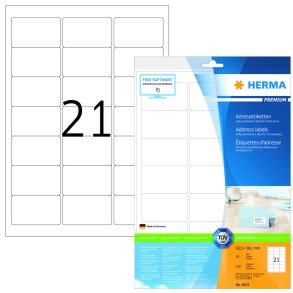 Herma etiket Premium 63,5x38,1 (210)