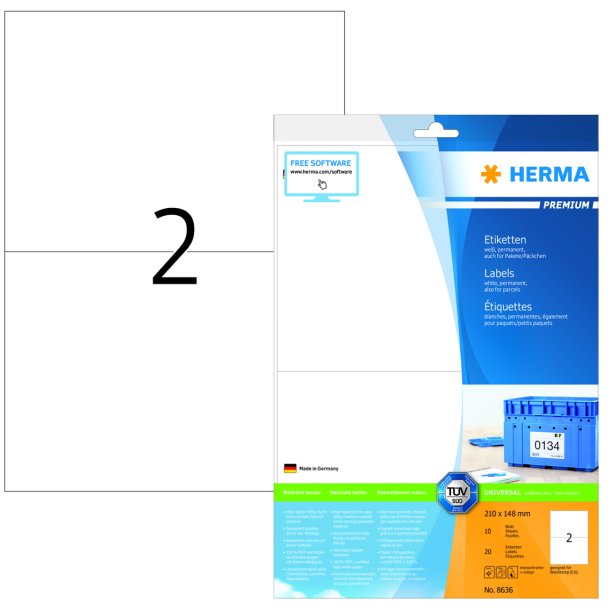 Herma etiket Premium 210x148 (20)