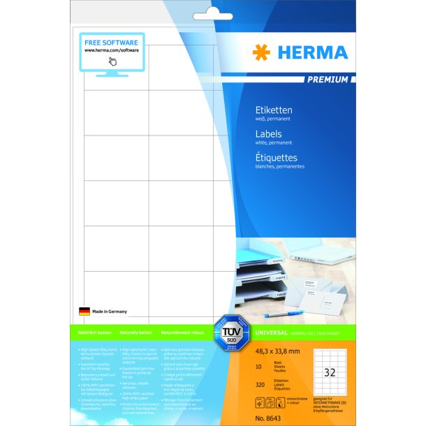 Herma etiket Premium 48,3x33,8 (320)
