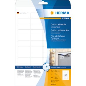 Herma etiket film ekstra strk 45,7x21,2 (480)