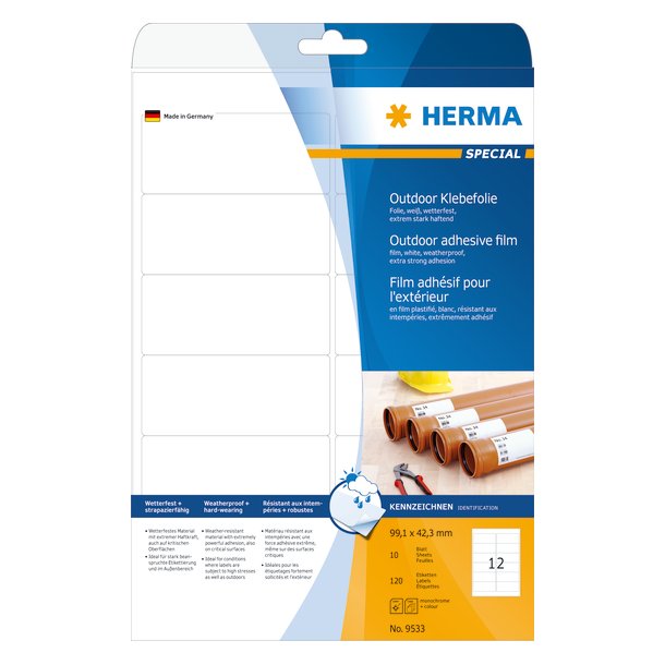 Herma etiket film ekstra st�rk 99,1x42,3 (120)