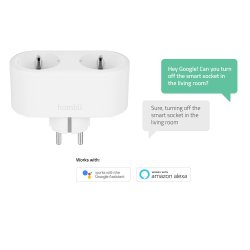 Smart Socket Duo (EU), White