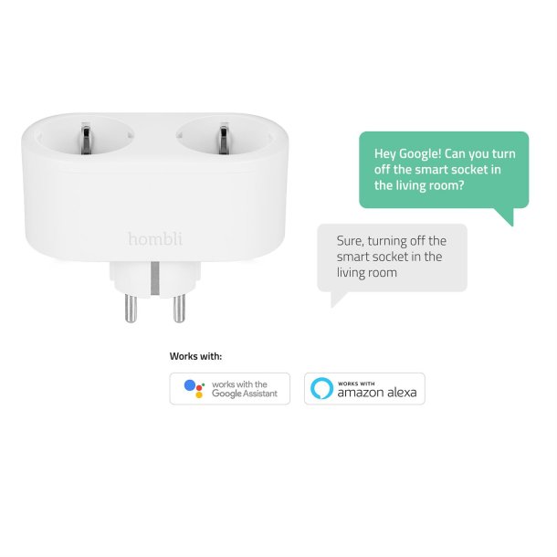 Smart Socket Duo (EU), White