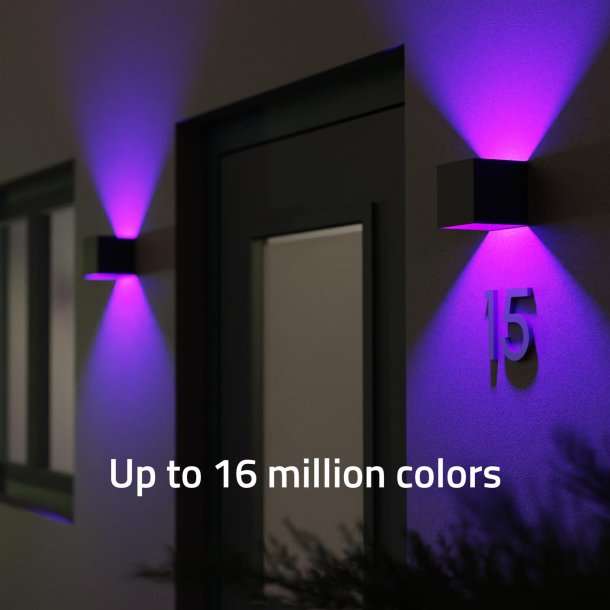 Smart Outdoor Wall Light V2, Black