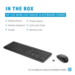 HP 230 Wireless Desktop set, Black - Nordic (Consumer)