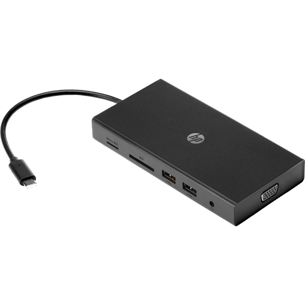 HP Travel USB-C Multi Port Hub, Black (Consumer)