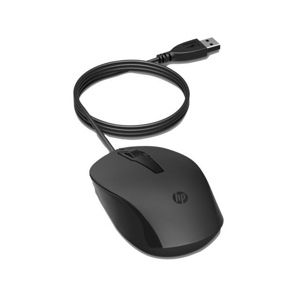 HP 150 Wired Mouse, Black (Consumer)