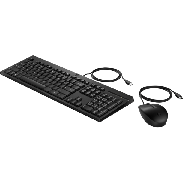HP 225 Wired Desktop set, Black (Nordic)