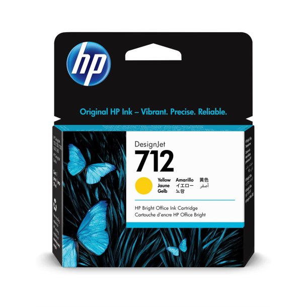 HP 712 29ml&nbsp;Yellow DesignJet Ink Cartridge