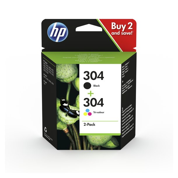 HP 304 2-pack black/color ink cartridge
