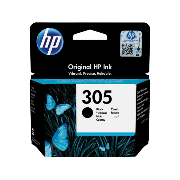 HP Bl�kpatron | 305 | Sort | Ink Cartridge |