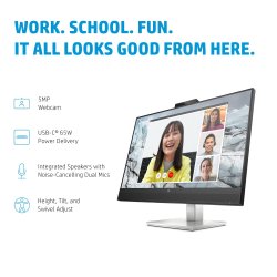 27'' HP Monitor E27m QHD USB-C dock. Conf. Monitor, Black/Si