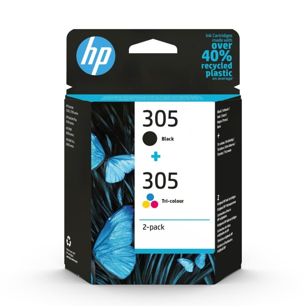 HP 305 tri color &amp; black ink cartridge combo 2-pack