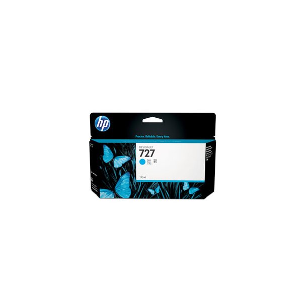 HP 727 Cyan ink cartridge, 130 ml.