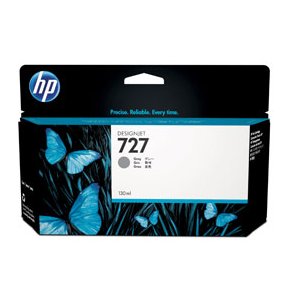 HP 727 Grey ink cartridge, 130 ml.