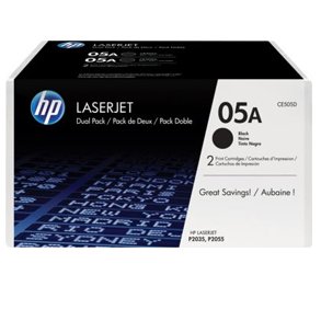 LaserJet 05A black 2-pack toner