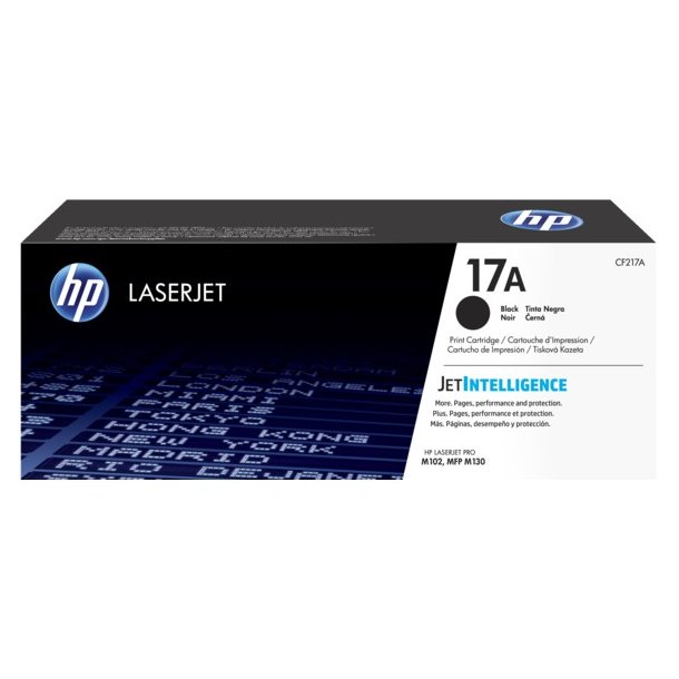 LaserJet 17A black toner cartridge