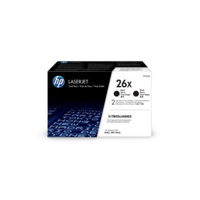 LaserJet 26X black toner dualpack