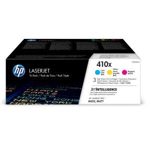 Color LaserJet 410X 3-pack Cyan/Magenta/Yellow Toner