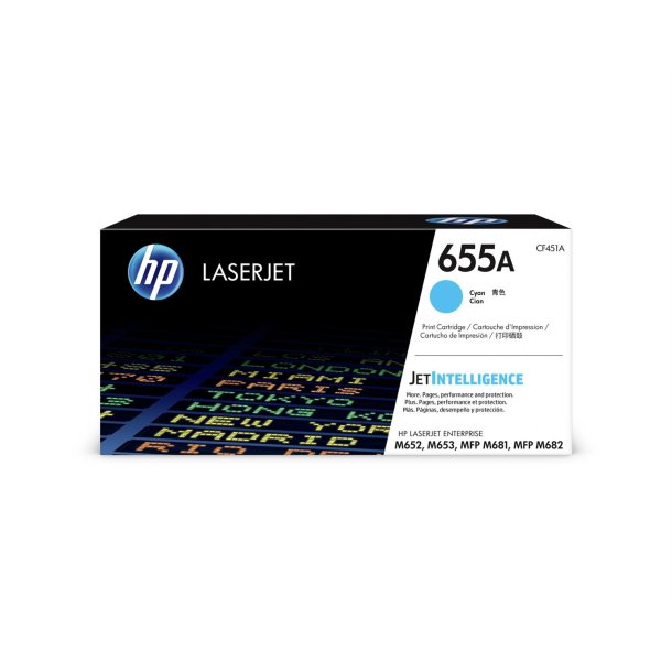 Color Laserjet 655A cyan toner