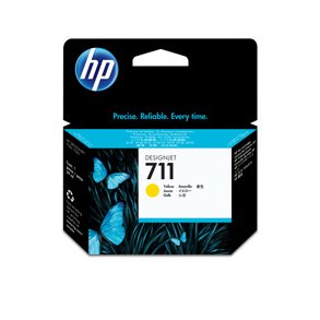 HP 711 yellow ink cartridge, 29 ml