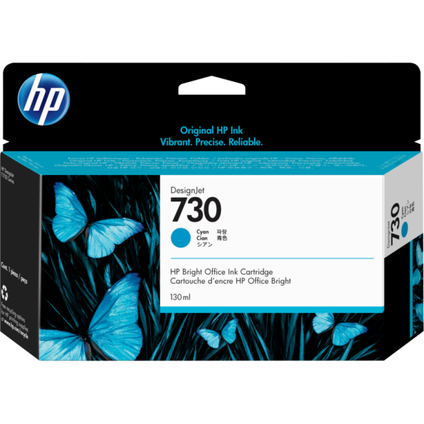 HP HP 730 130 ml. Cyan DesignJet Ink Cartridge