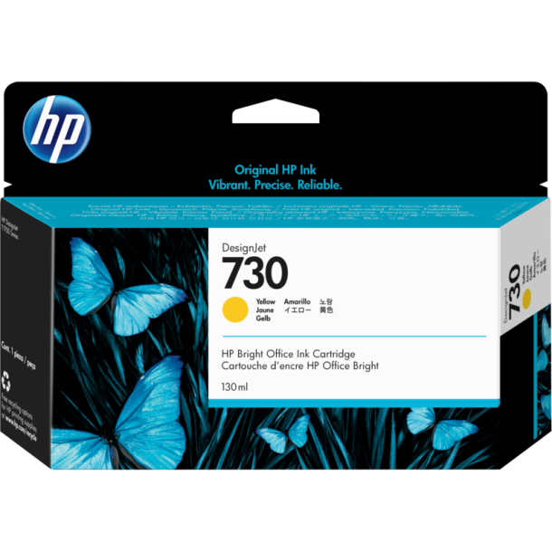 HP HP 730 130 ml. Yellow DesignJet Ink Cartridge
