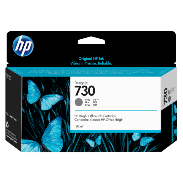 HP 730 130 ml. Grey DesignJet Ink Cartridge