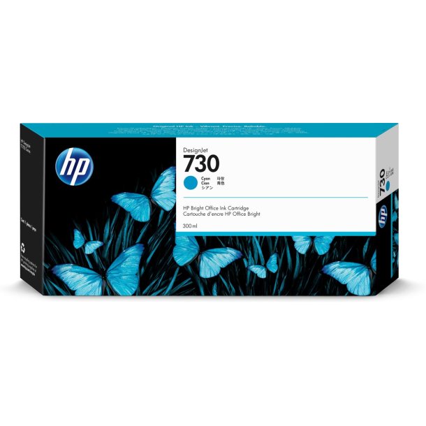 HP HP 730 300 ml. Cyan DesignJet Ink Cartridge