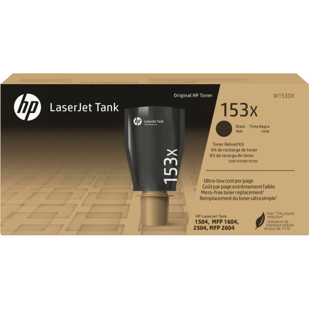 HP153X Black LaserJet Tank Toner Reload Kit 5k