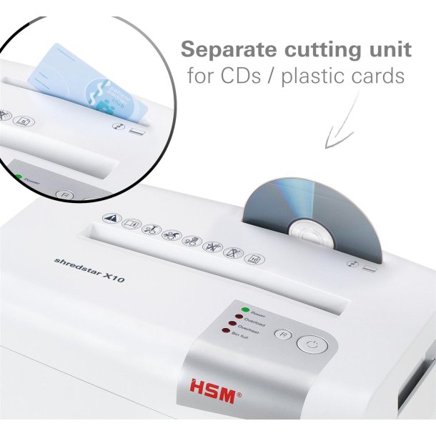 HSM Shredstar makulator X10 P4 4x30 konfetti