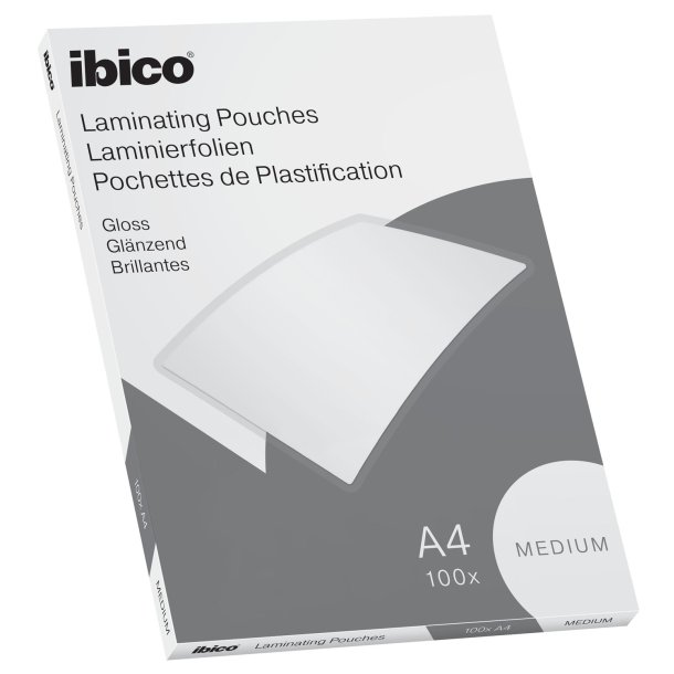 Lamineringslomme basic medium 100my A4 (100)