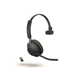 Jabra Evolve2 65 USB-A MS Headset, Black (MONO)