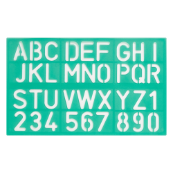 Linex Skriftskabelons�t 10, 20, 30mm 8500S