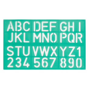 Linex Skriftskabelonst 10, 20, 30mm 8500S