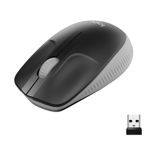 M190 Full-size wireless mouse, Mid Grey