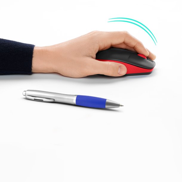 M190 Full-size wireless mouse, Red