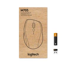 Marathon M705 Wireless Mouse, Charcoal