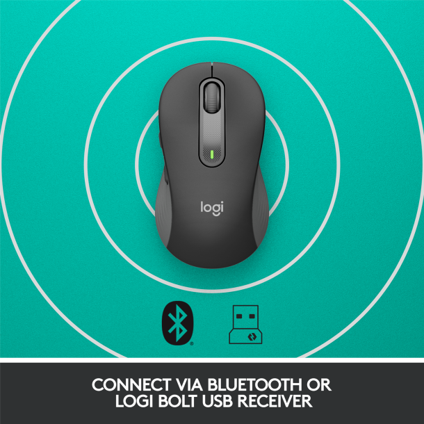 Logitech Signature M650 L Wireless Mouse, Graphite