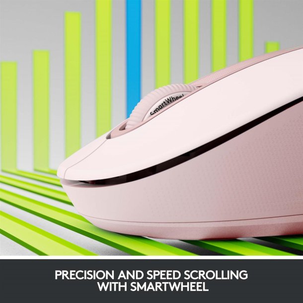 Logitech Signature M650 Wireless Mouse, Rose
