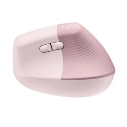 Logitech Lift Right Vertical Ergonomic Mouse, Rose/Dark Rose
