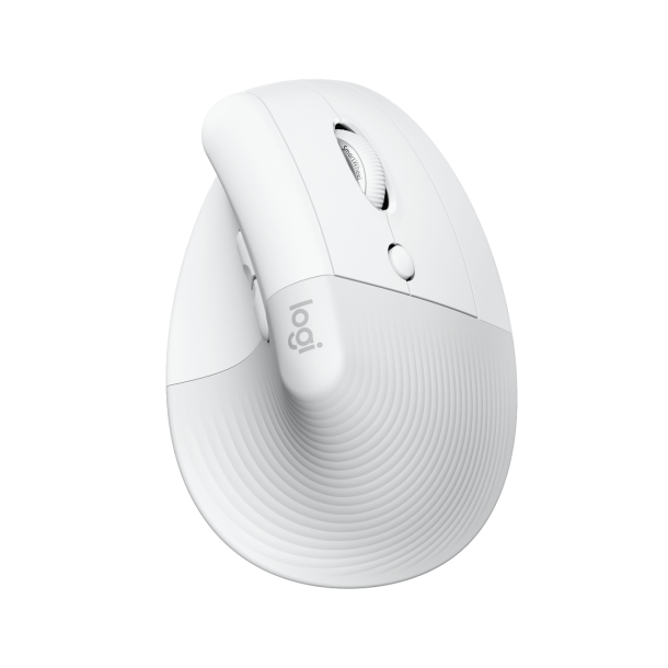 Logitech Lift Vertical Ergonomic Mouse for Business, White/G